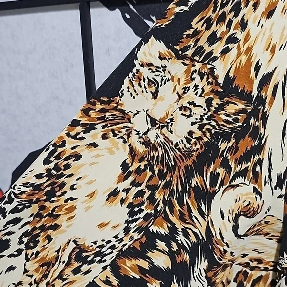 Jordan Vintage Lion Print Long Sleeve Shirt Size Large - Picture 6 of 10